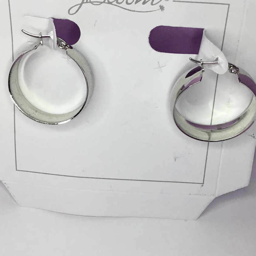 Earrings Loop Silver 7$